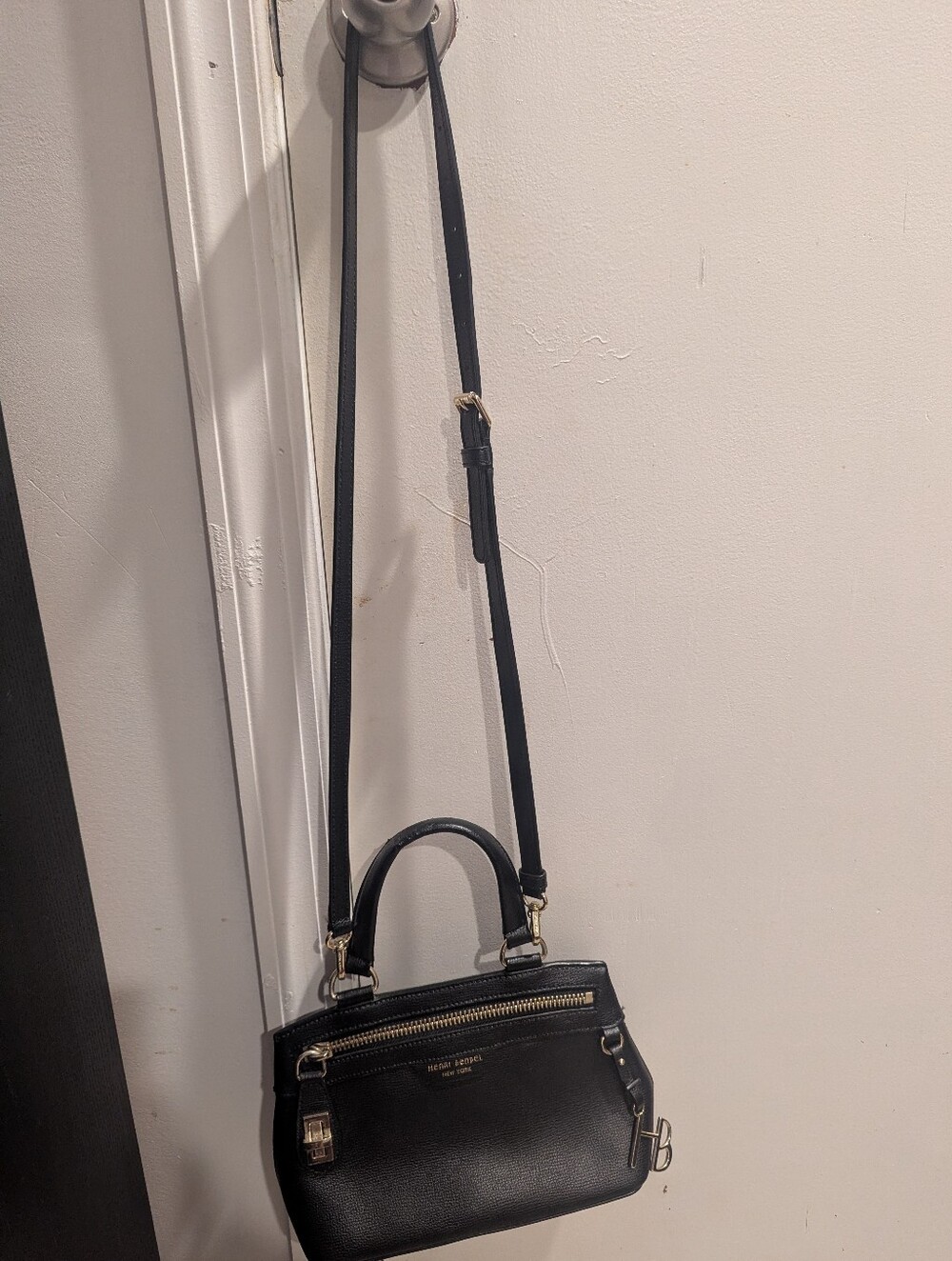Henri Bendel West 57th Mini Zip Satchel.